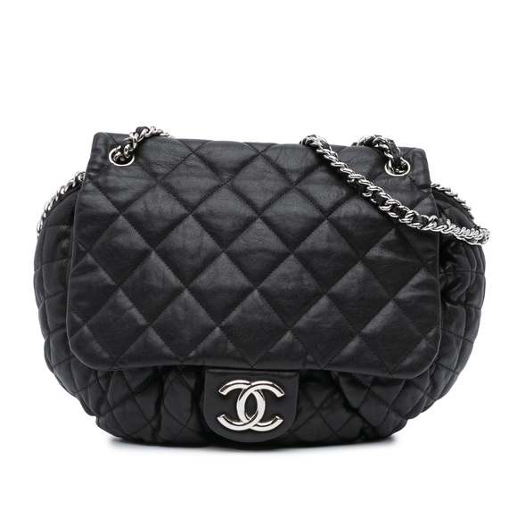 Pre-Loved Chanel Large Lambskin Chain Around Flap - Picture 1 of 9
